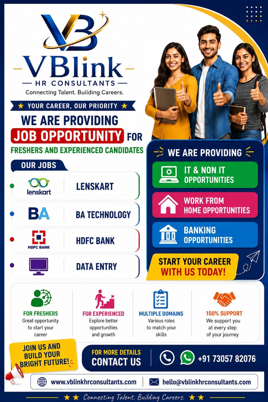 VBlink HR Consultants Job Advertisement 1
